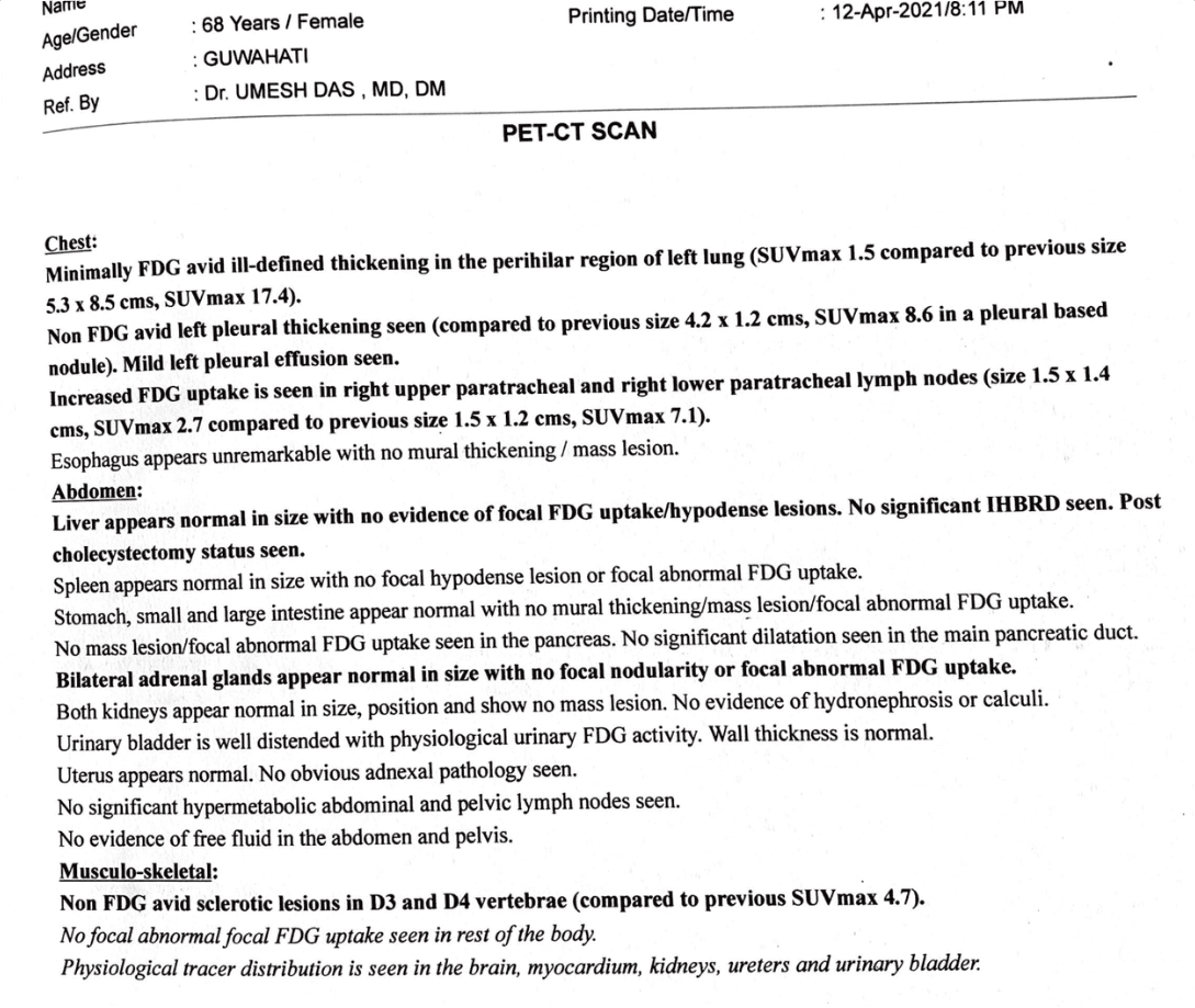 MEDICAL REPORTS APRIL 2021-2